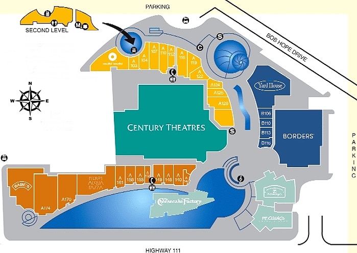 the river at rancho mirage map