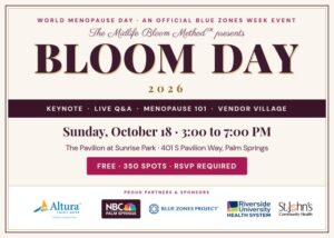 Bloom Day 2026: A Free World Menopause Day Celebration in Palm Springs