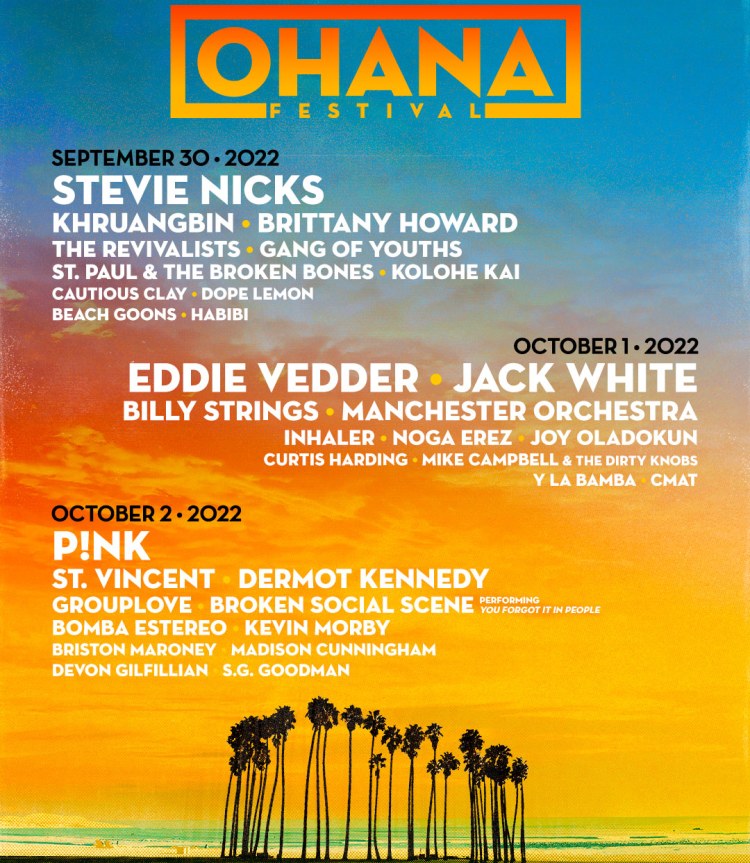 Ohana Fest 2022 Lineup